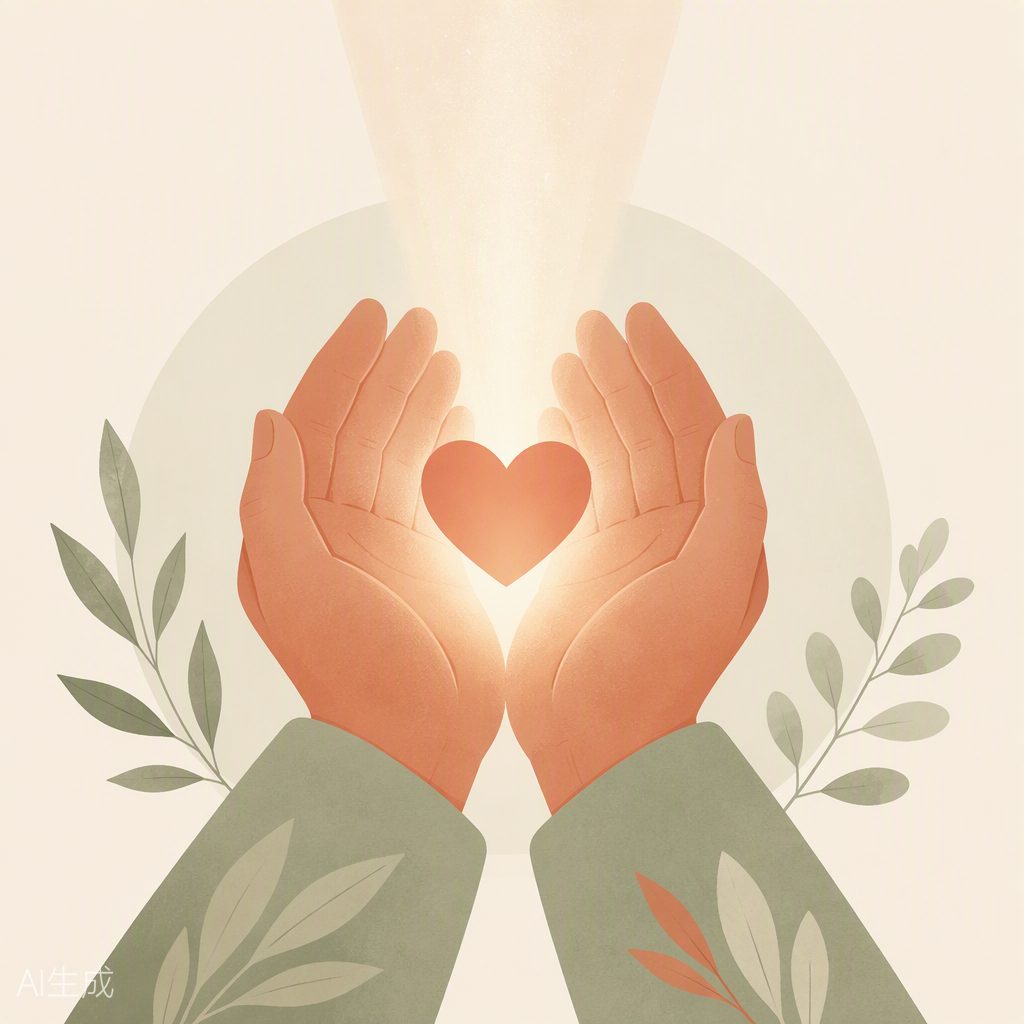 Hands holding a heart symbolising crisis support