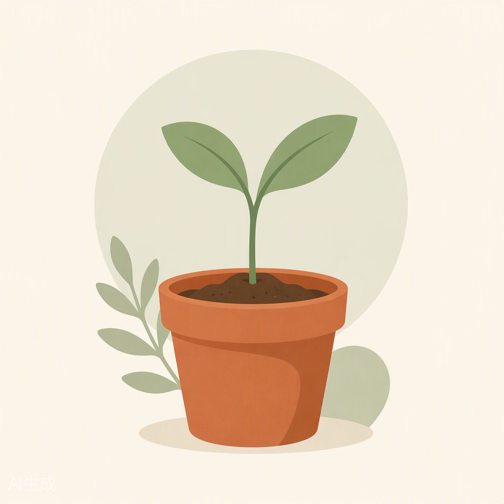 Seedling symbolising early-career growth